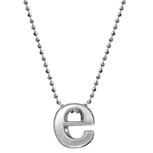 Alex Woo Sterling Silver Little Letters “E” Charm Necklace 16” NWT - Picture 6 of 9